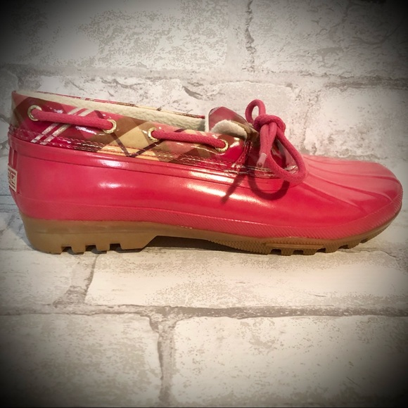 Sperry Hot Pink Waterproof Rubber Boot - Picture 4 of 9